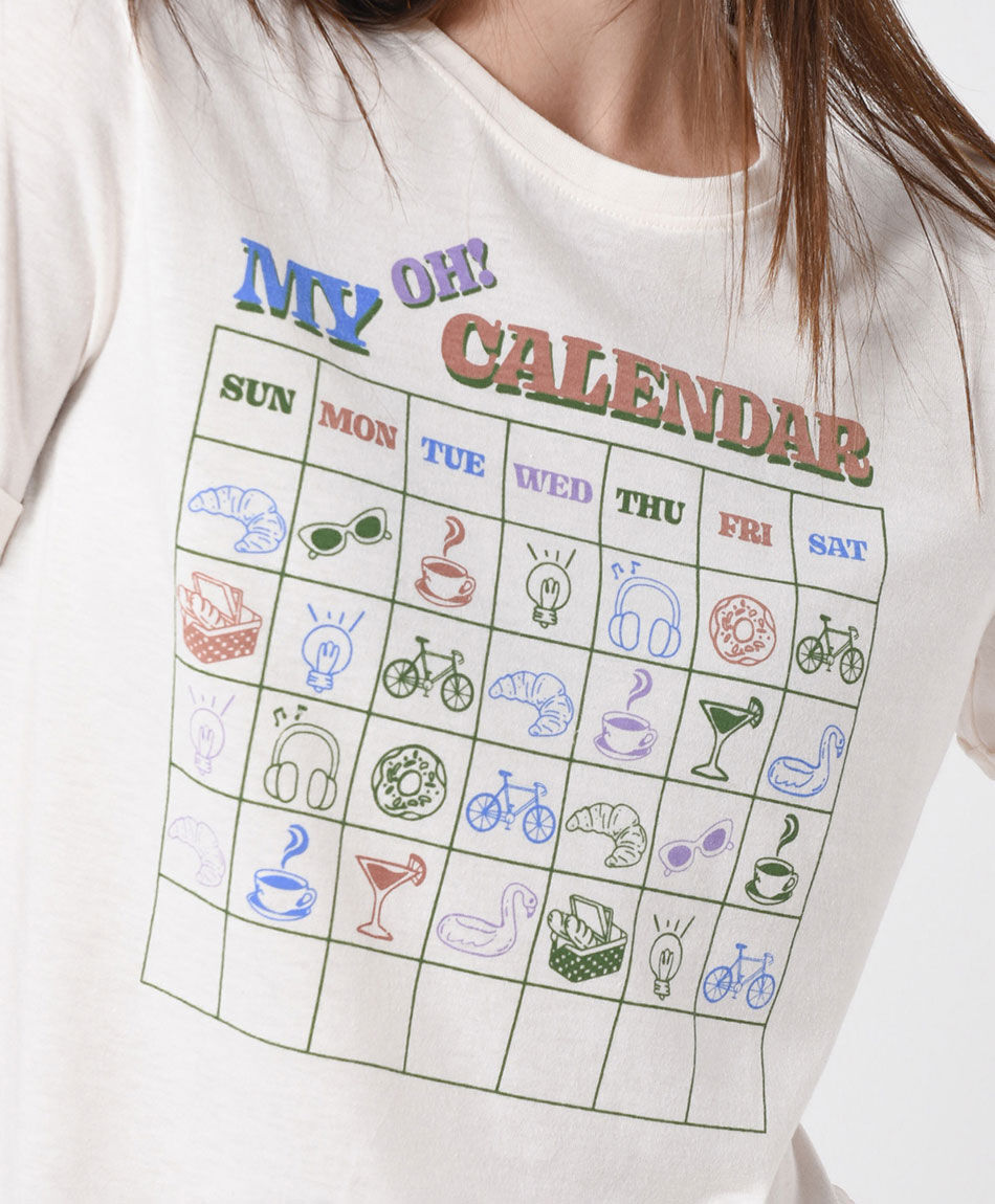 Polera mujer calendario