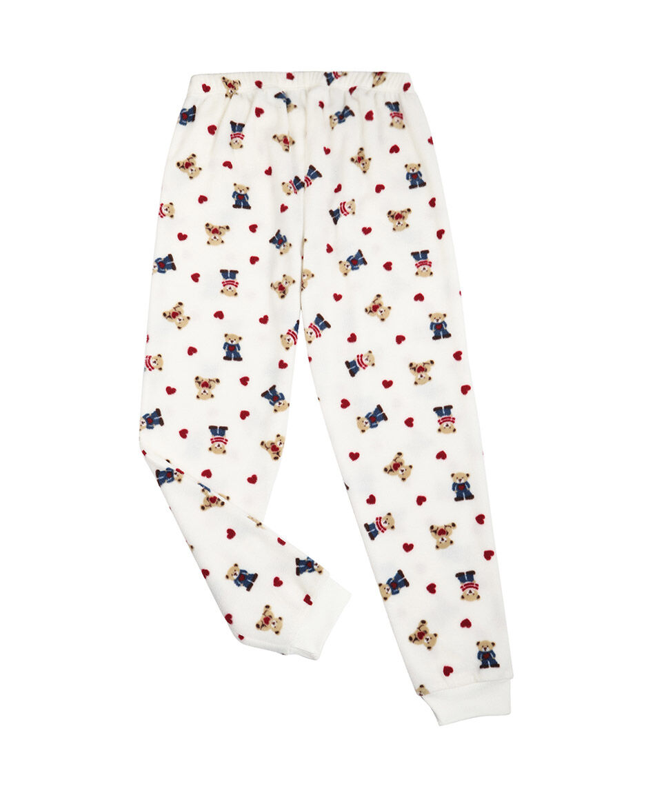 Pijama mujer polar ositos y corazones