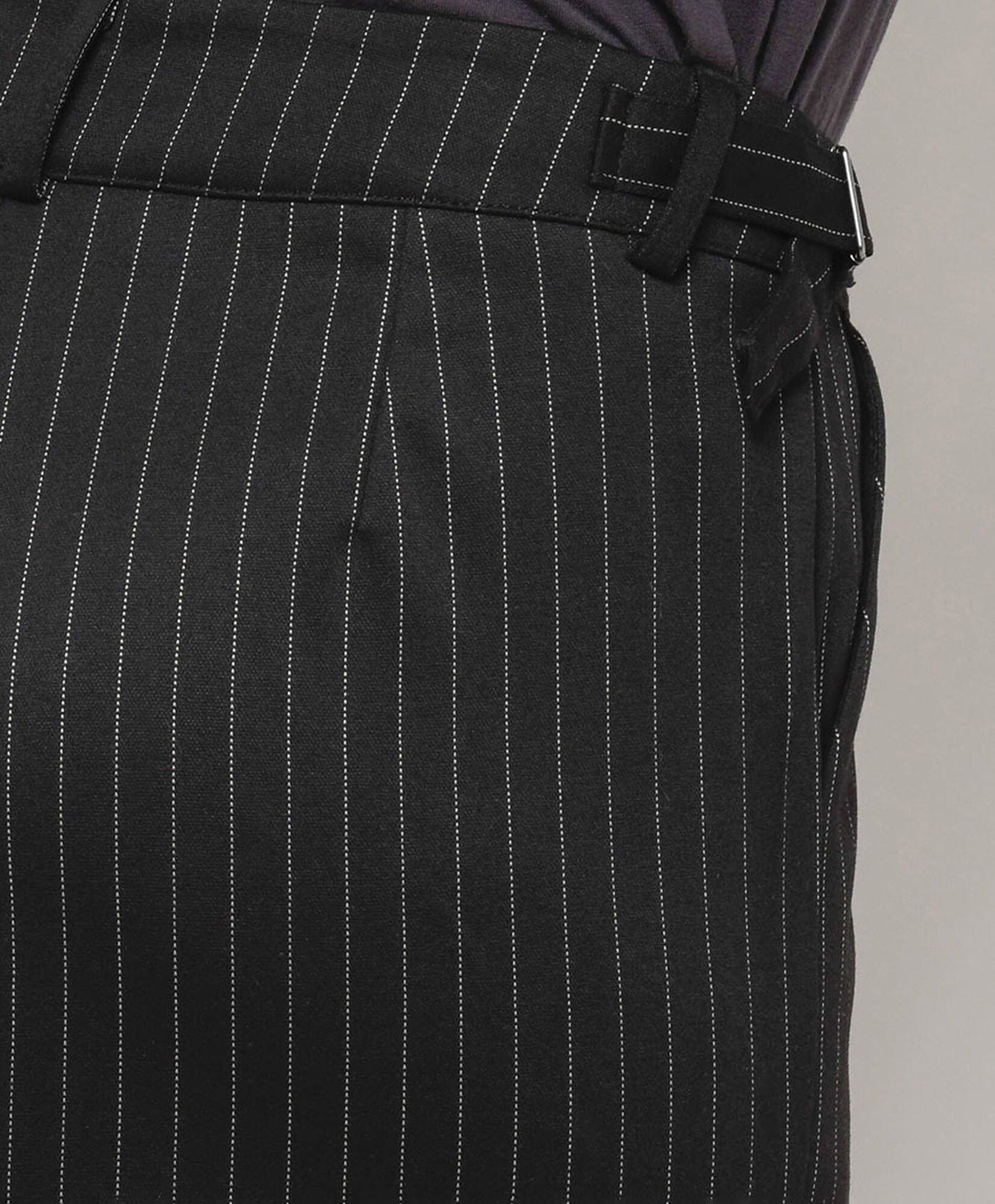 Pantalón mujer negro líneas wide Pantalón mujer negro líneas wide
