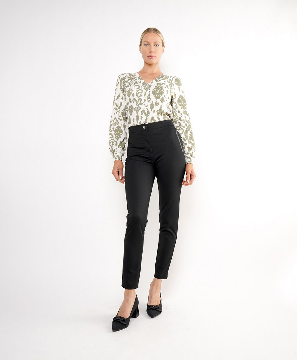 Pantal&oacute;n mujer elegnates tiro alto