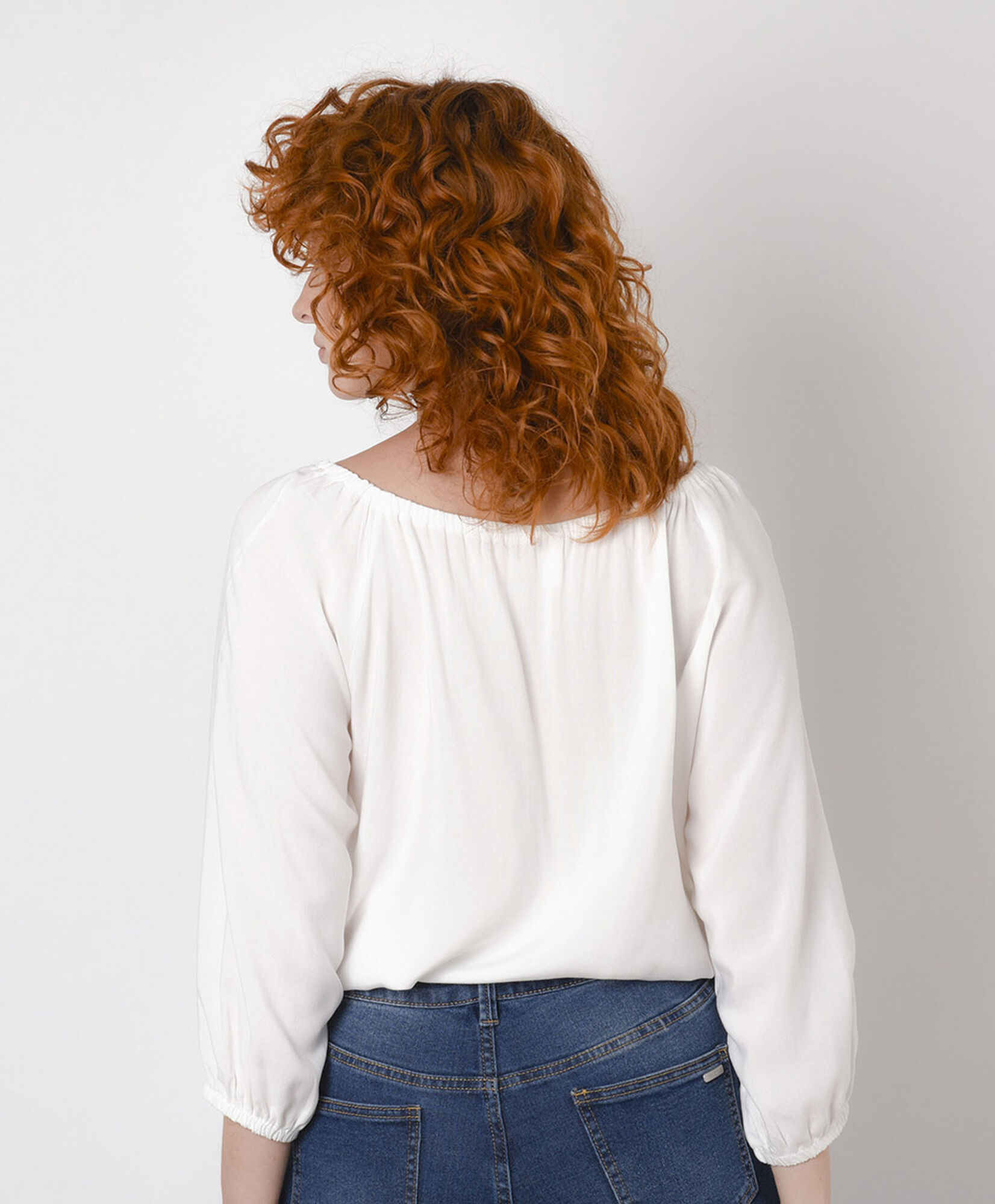 Blusa mujer botones perlas Blusa mujer botones perlas