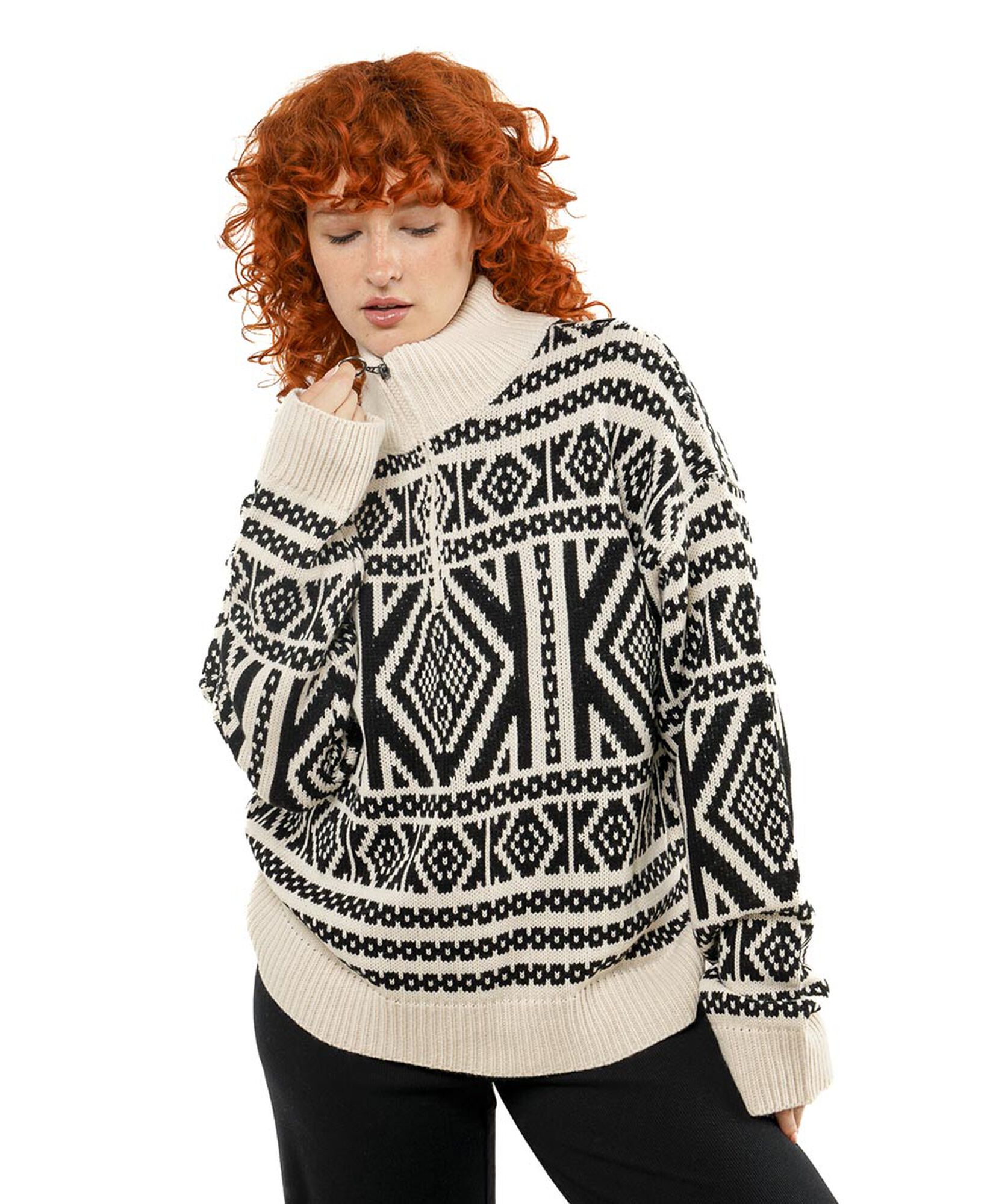 Sweater mujer nordic medio cierre Sweater mujer nordic medio cierre