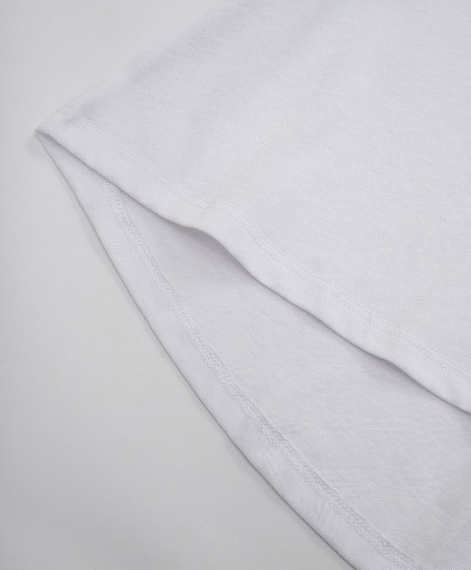 Polera deportiva mujer oversize white