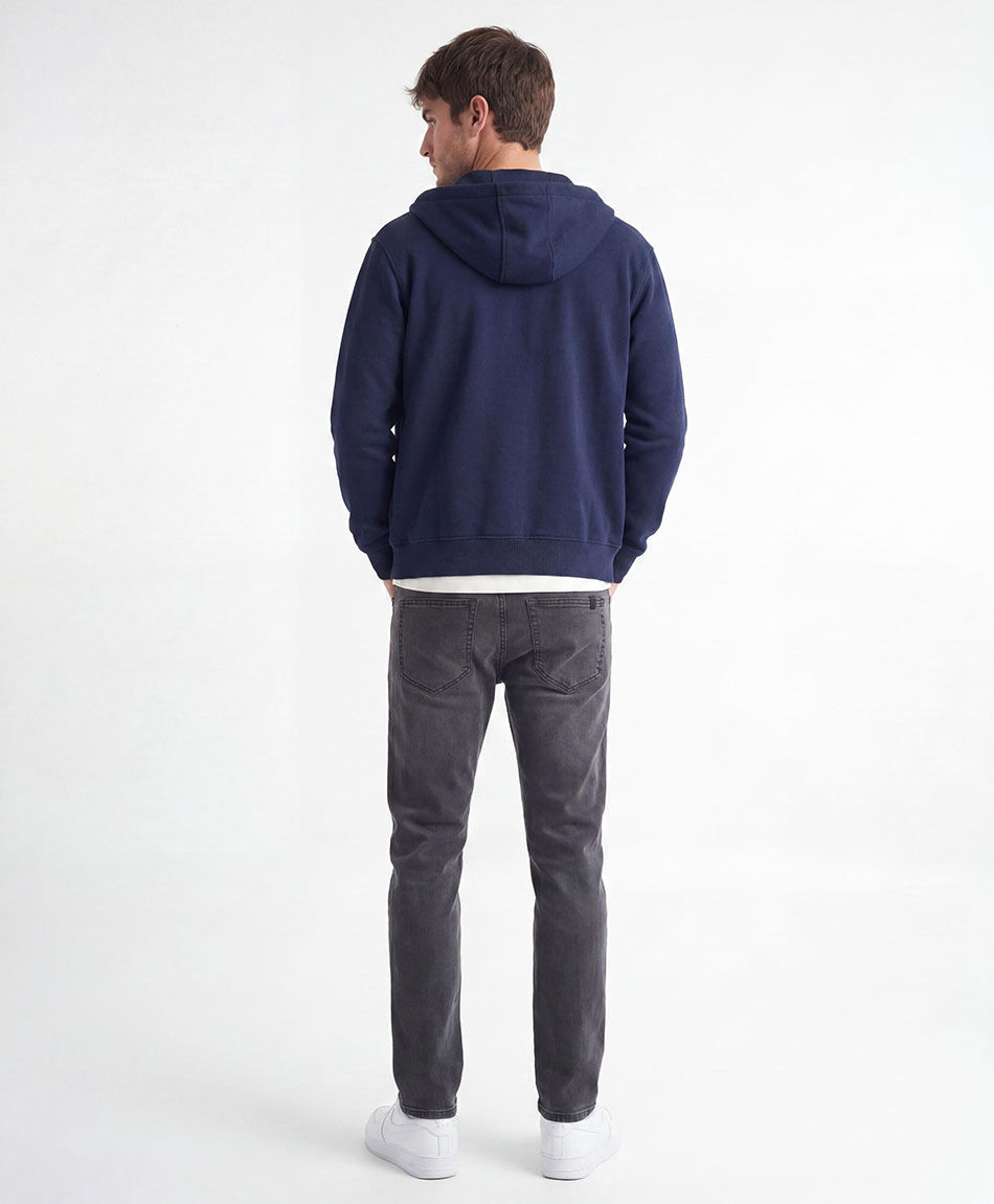 Jeans hombre skinny gris oscuro