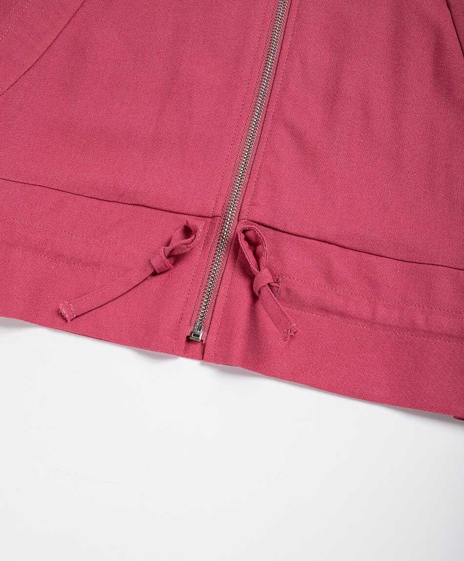 Chaqueta mujer bolsillos lino