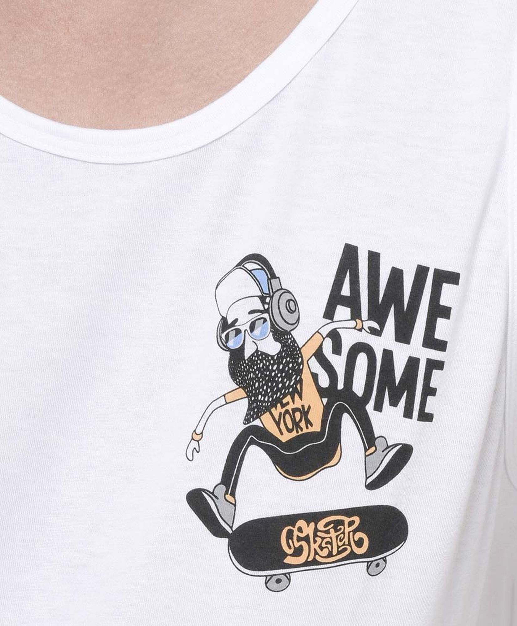 Polera hombre skate sin mangas Polera hombre skate sin mangas