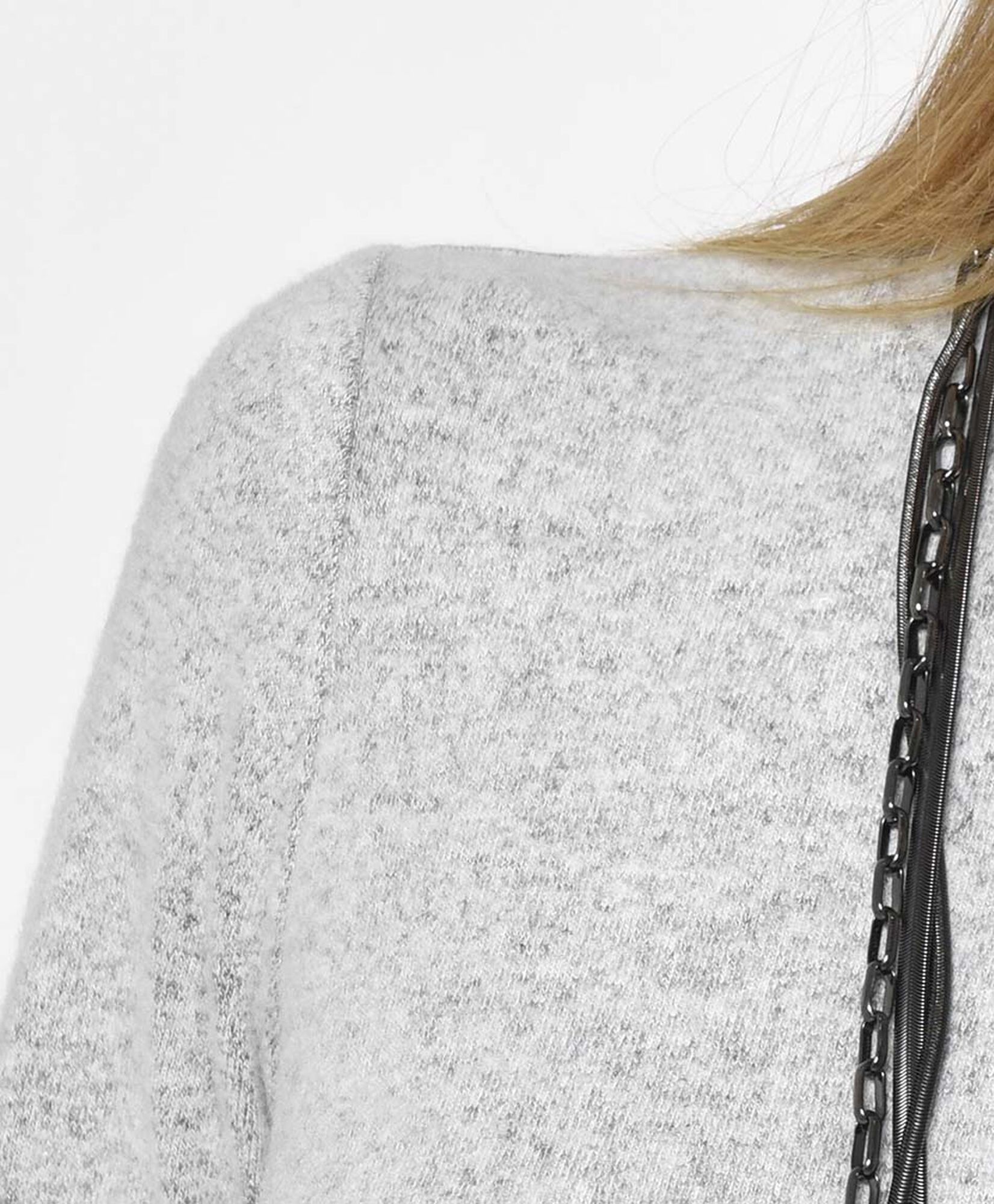 Tejido mujer liso cuello alto Tejido mujer liso cuello alto
