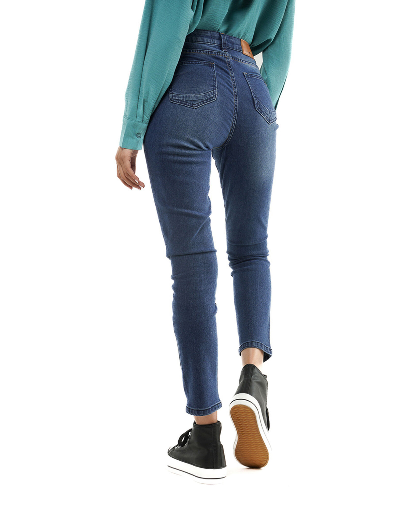 Jeans mujer desgaste frontal skinny fit Jeans mujer desgaste frontal skinny fit