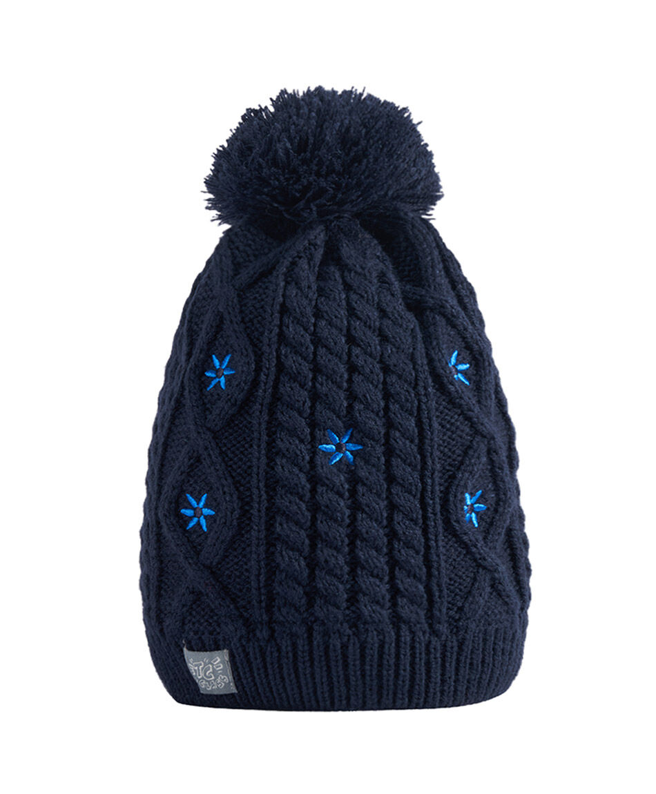 Gorro escolar florcitas