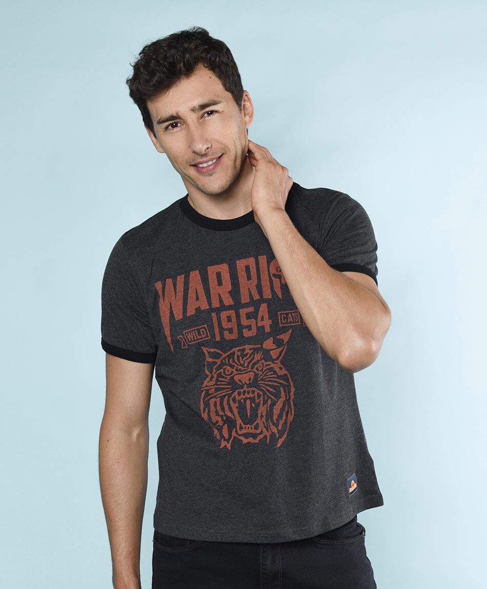 Polera manga corta cuello redondo