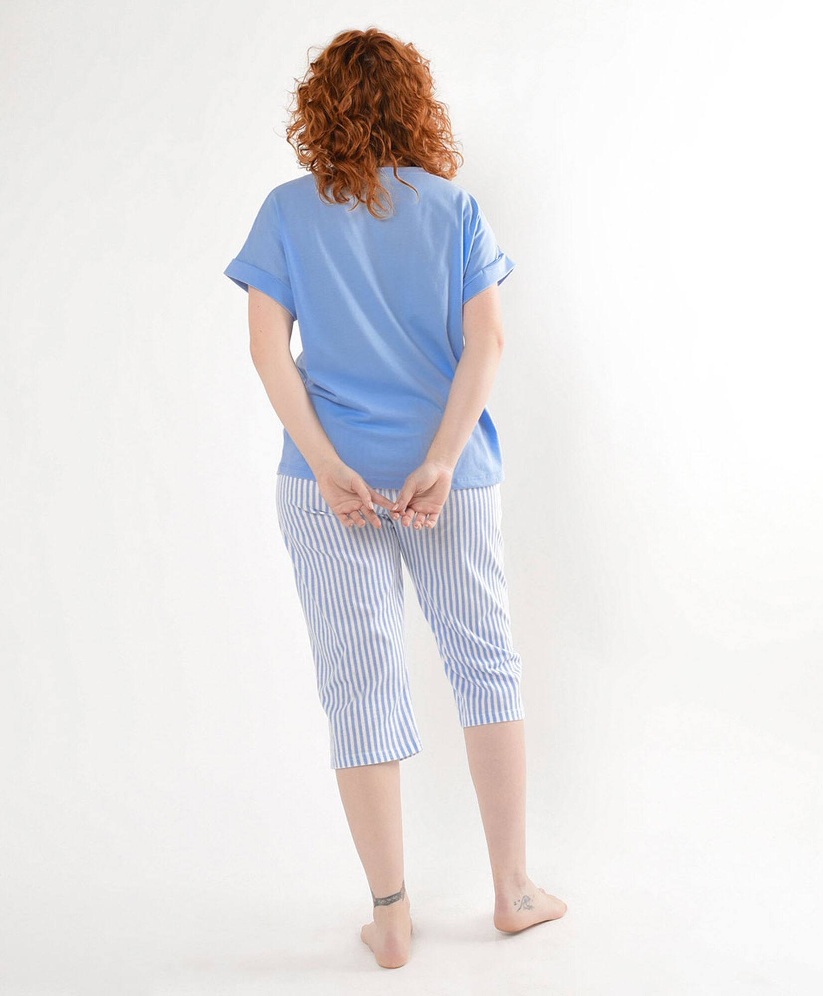 Pijama mujer perrito durmiendo capri Pijama mujer perrito durmiendo capri