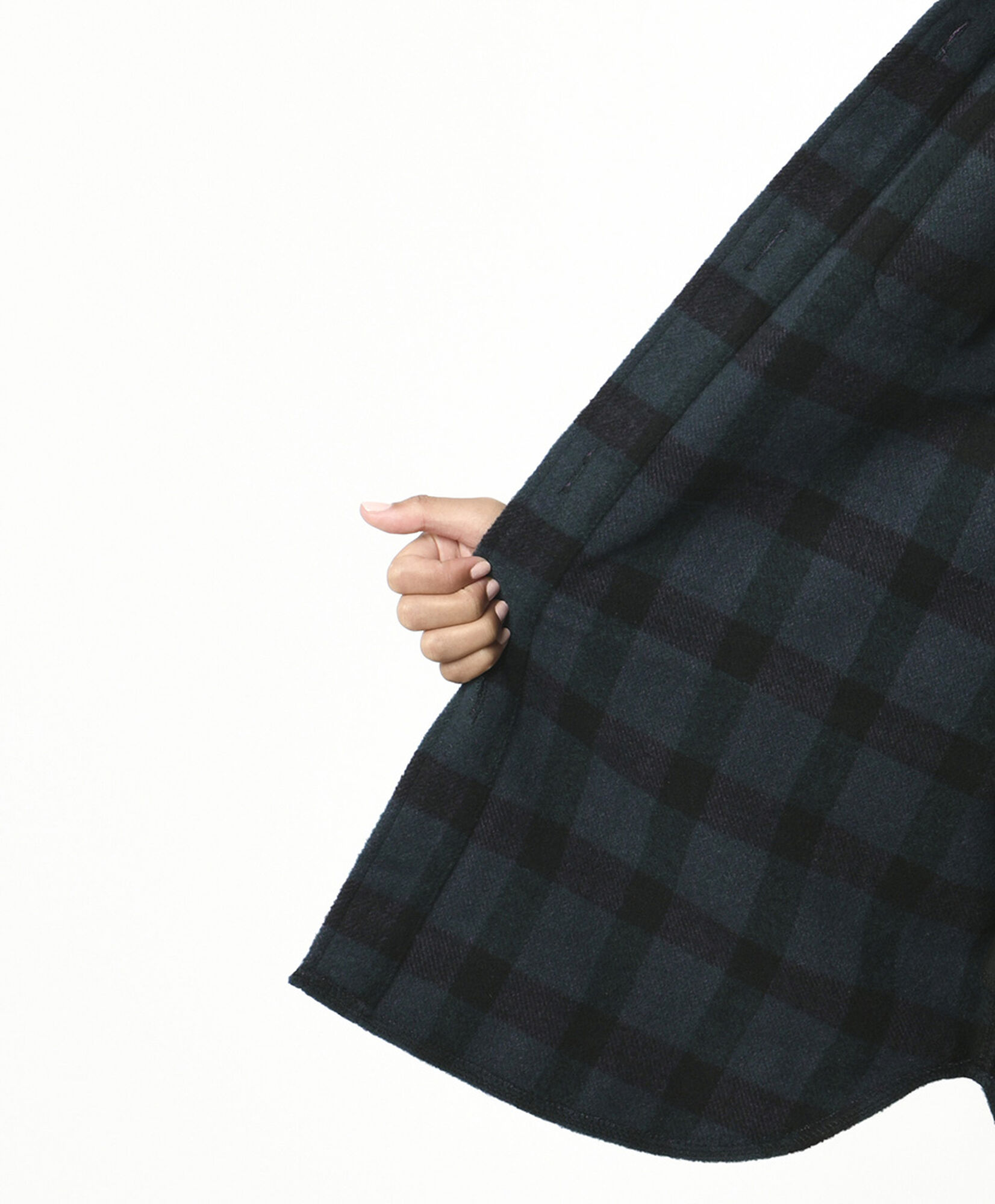 Chaqueta mujer escocesa larga Chaqueta mujer escocesa larga