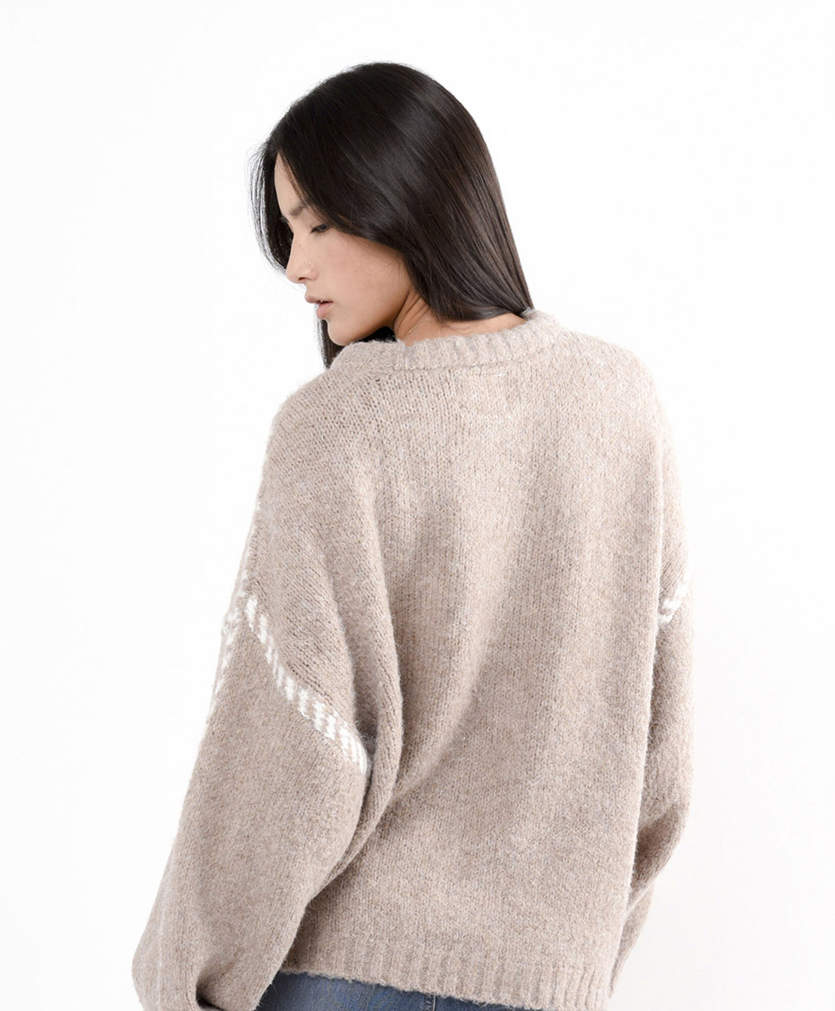 Sweater mujer detalles mangas Sweater mujer detalles mangas