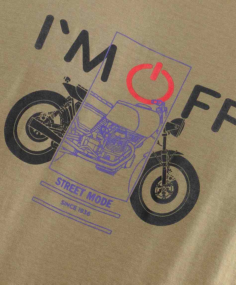 Polera hombre estampado motorcycle