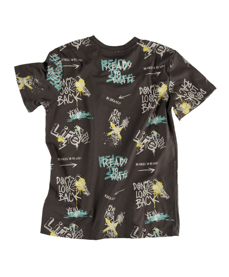 Polera manga corta cuello redondo