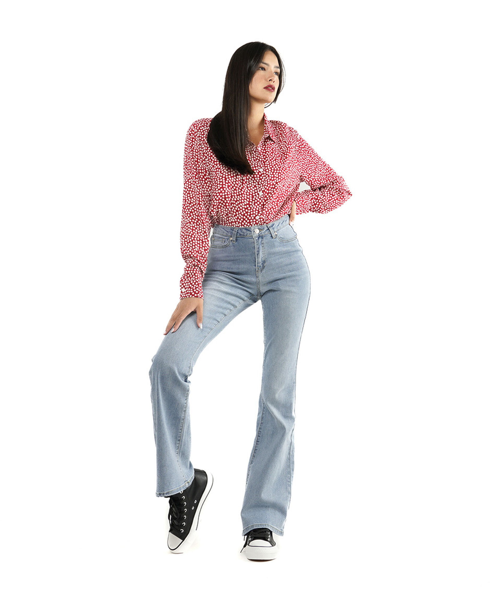 Jeans mujer liso flare Jeans mujer liso flare