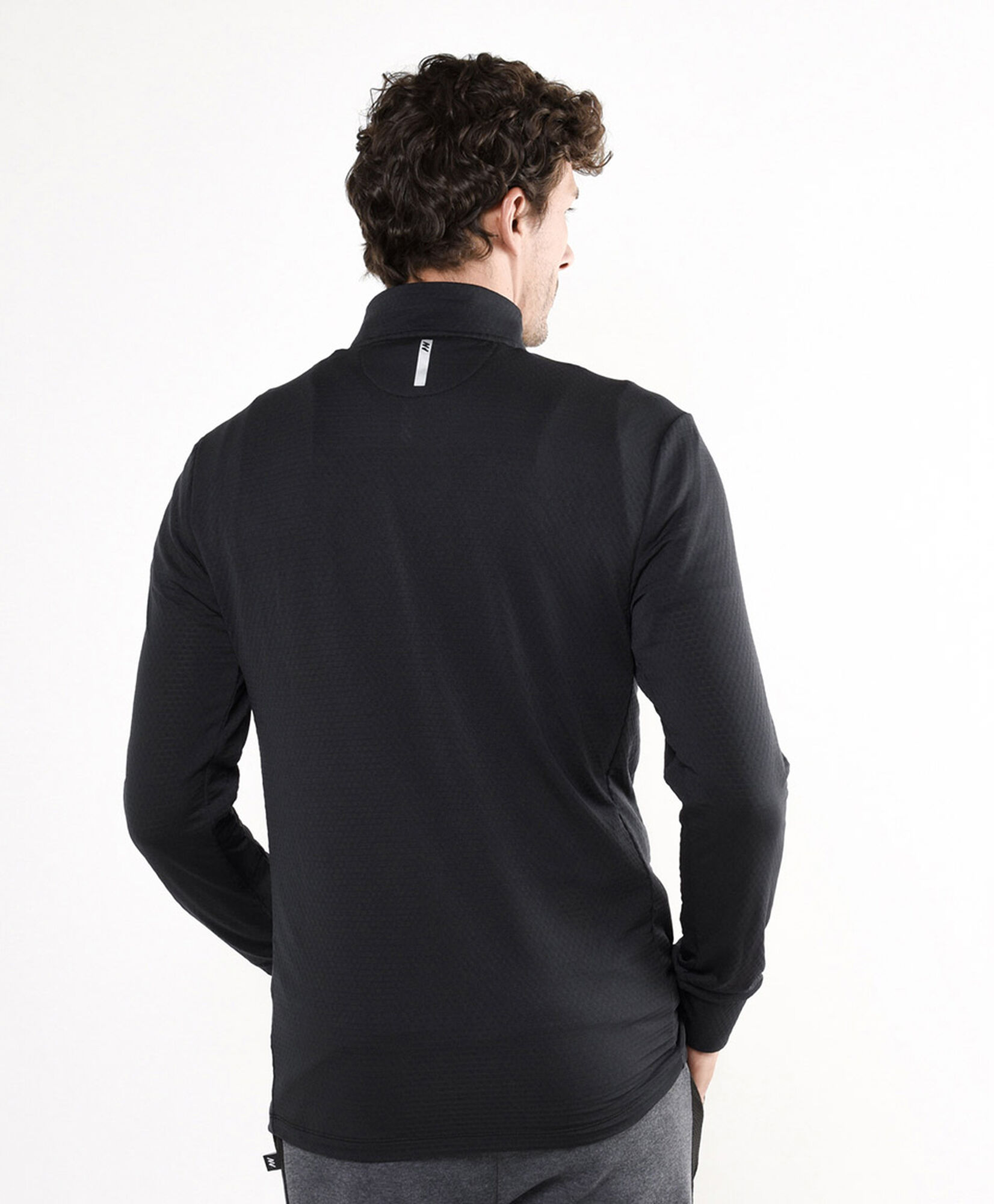 Polera deportiva hombre medio cierre Polera deportiva hombre medio cierre