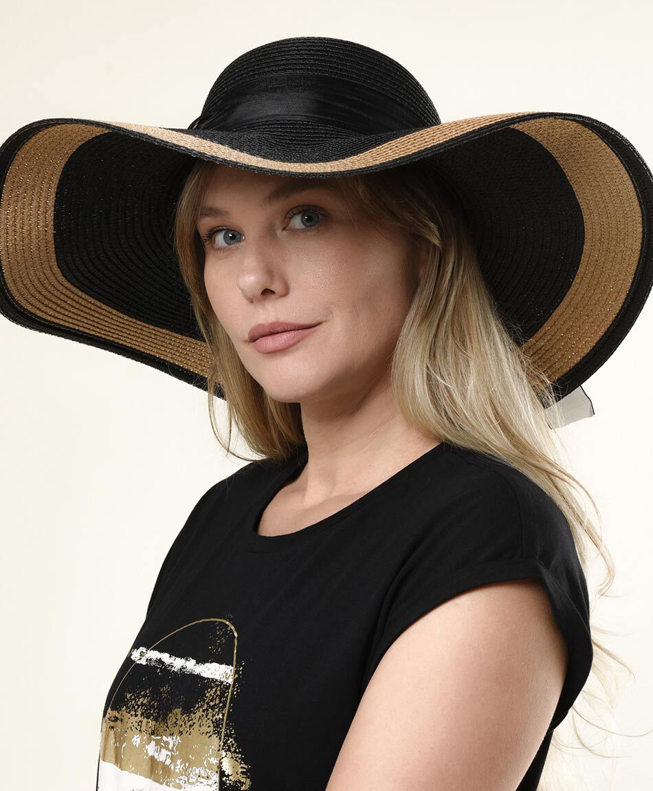 Sombrero mujer bicolor