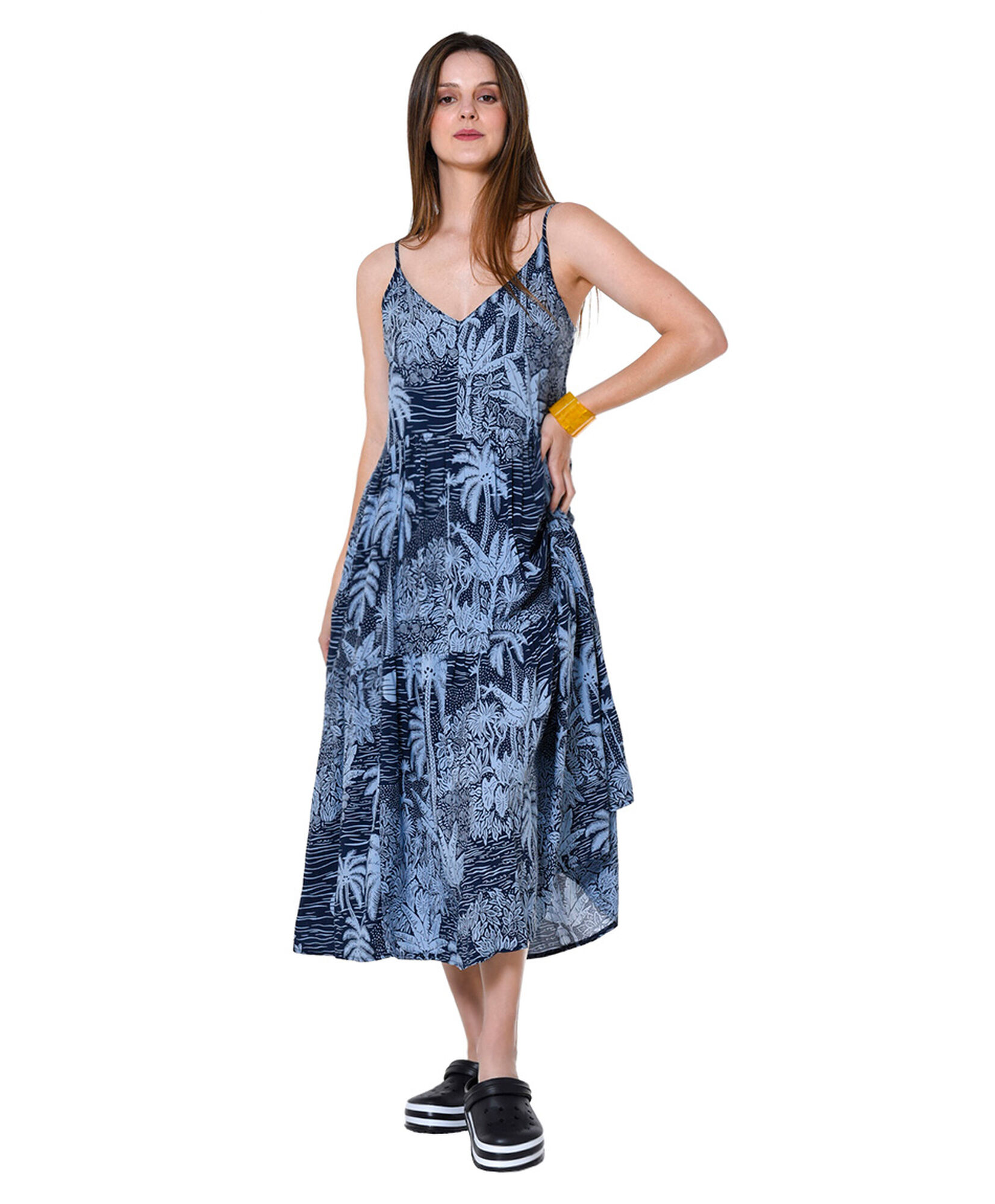 Vestido maxi tropical Vestido maxi tropical