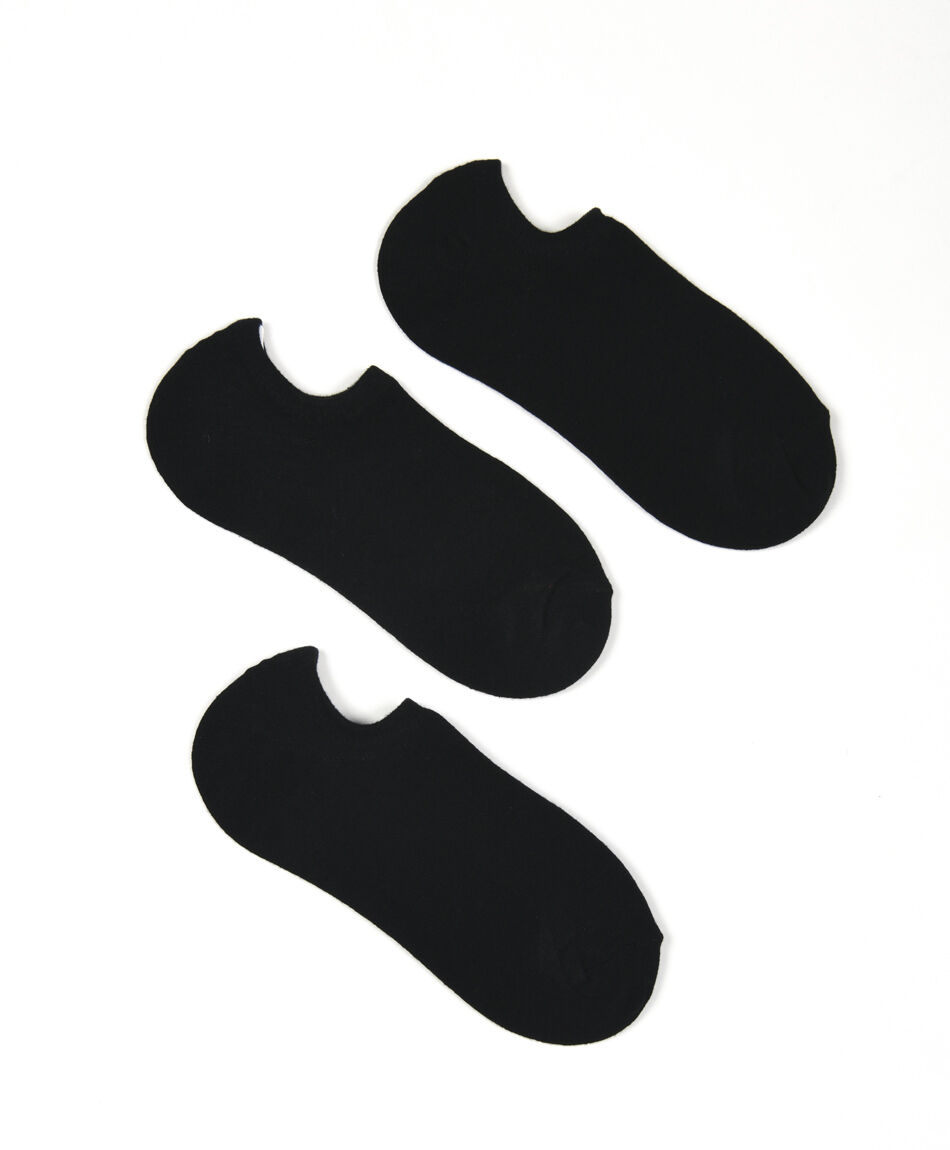 Pack 3 calcetines mujer b&aacute;sico invisible