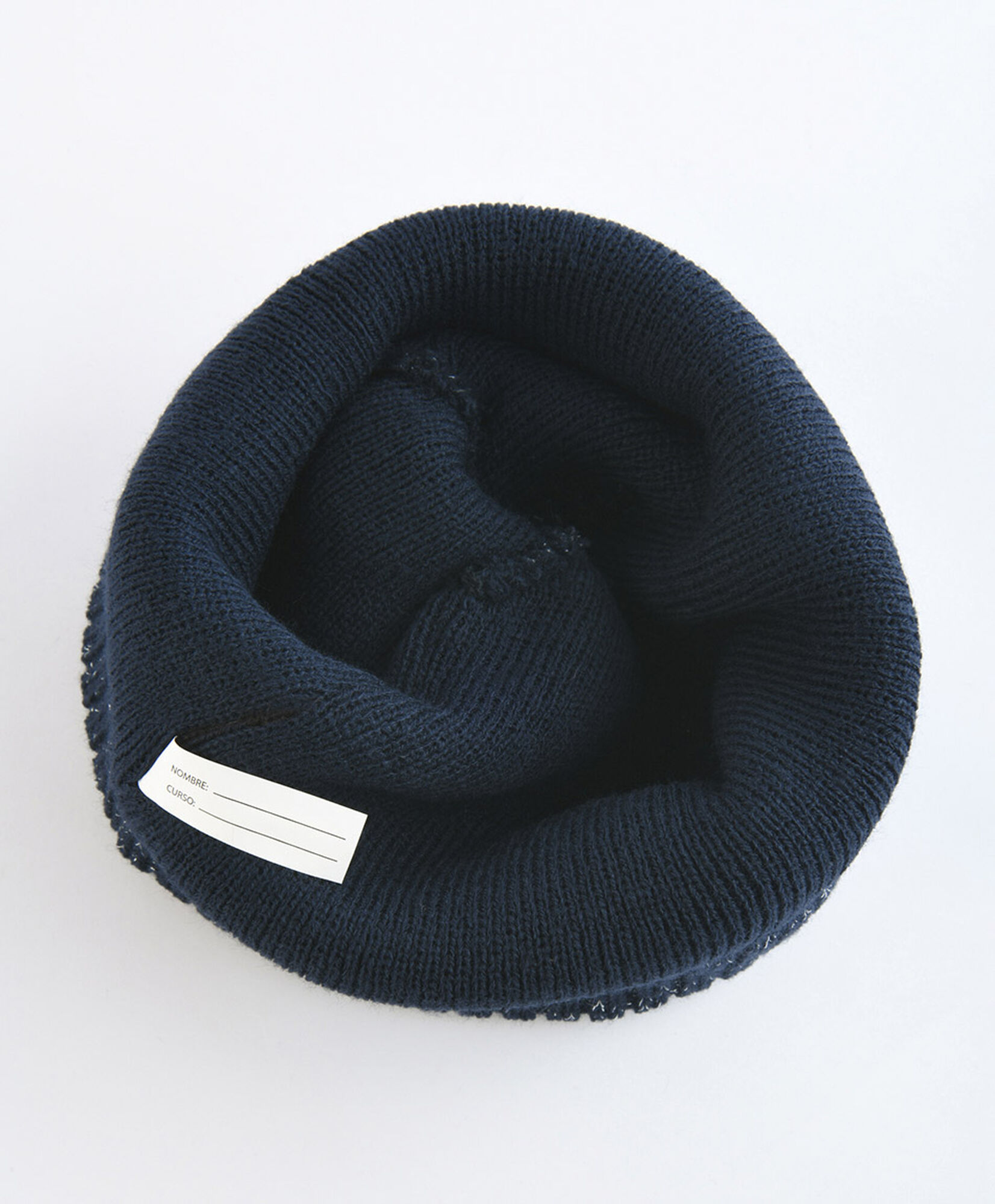 Gorro escolar pompón brillante Gorro escolar pompón brillante