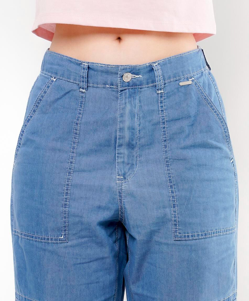 Pantal&oacute;n mujer tencel cargo