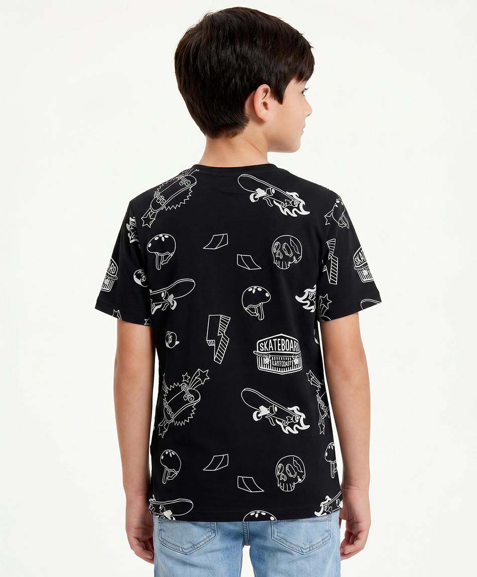 Polera ni&ntilde;o skateboard