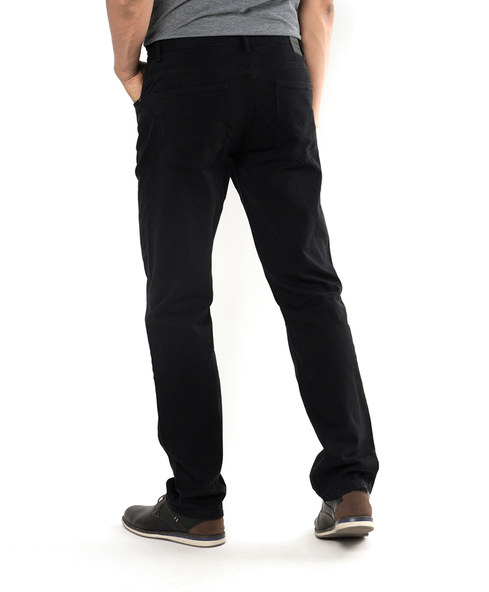 Pantalón hombre liso básico negro Pantalón hombre liso básico negro