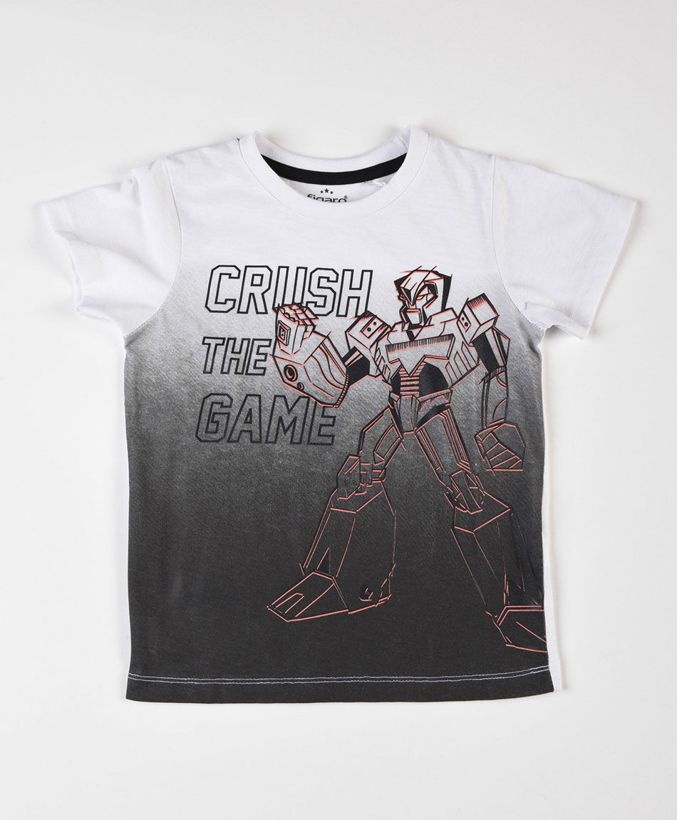 Polera bebé robot degradé