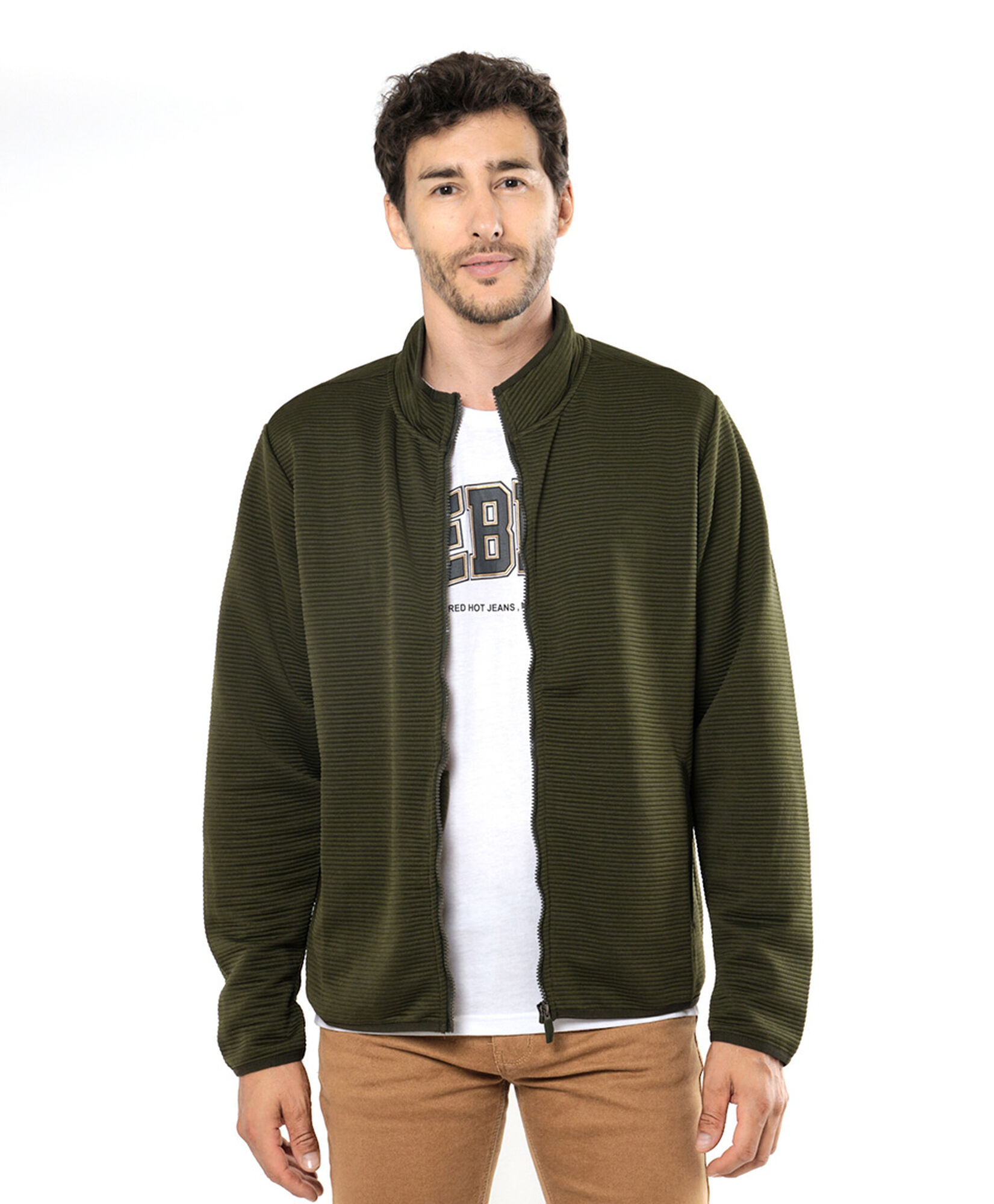 Polerón hombre textura líneas Polerón hombre textura líneas