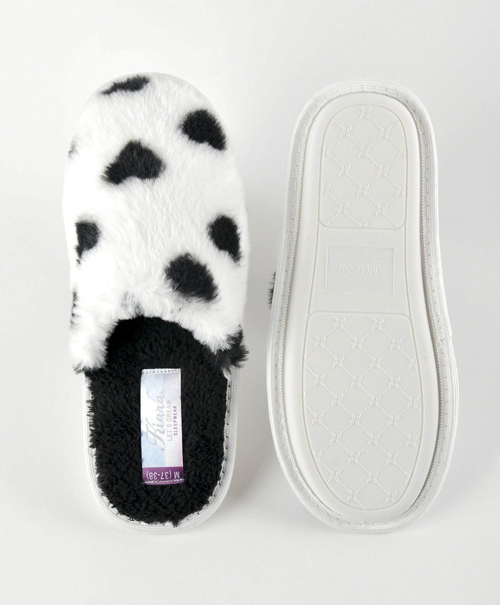 Pantufla mujer corazones pelitos Pantufla mujer corazones pelitos