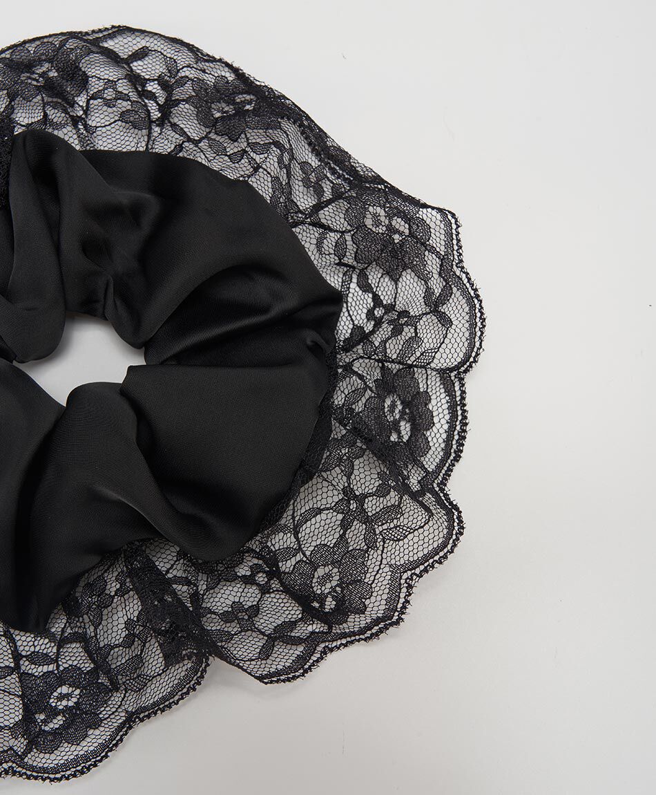 Scrunchie mujer encajes