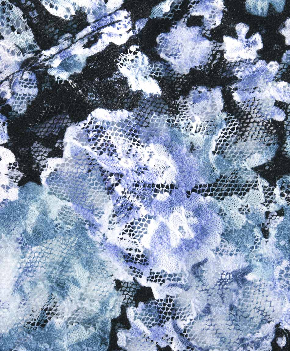 Pantaleta mujer floreada azul