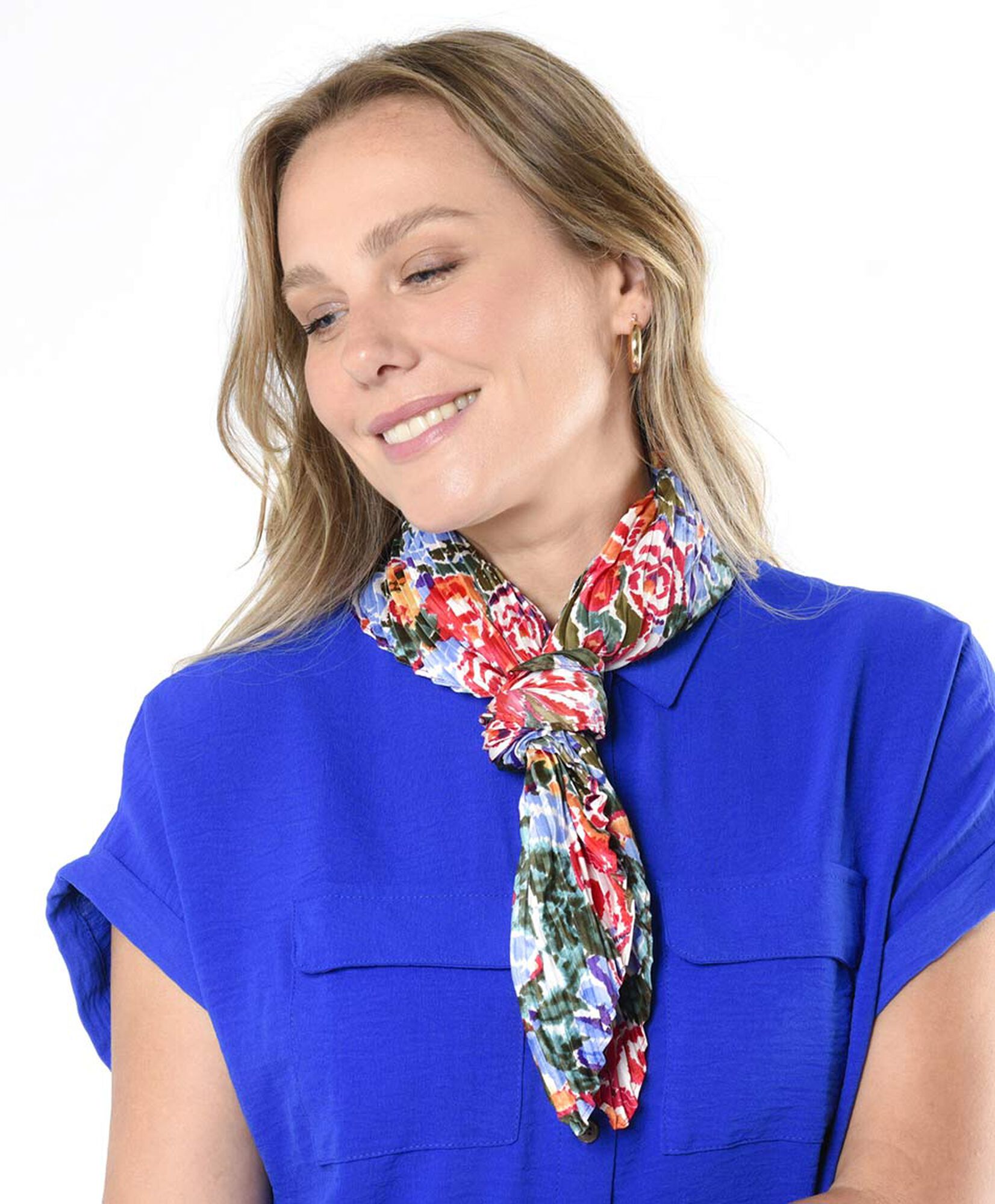 Set aros + pañuelo mujer floral Set aros + pañuelo mujer floral