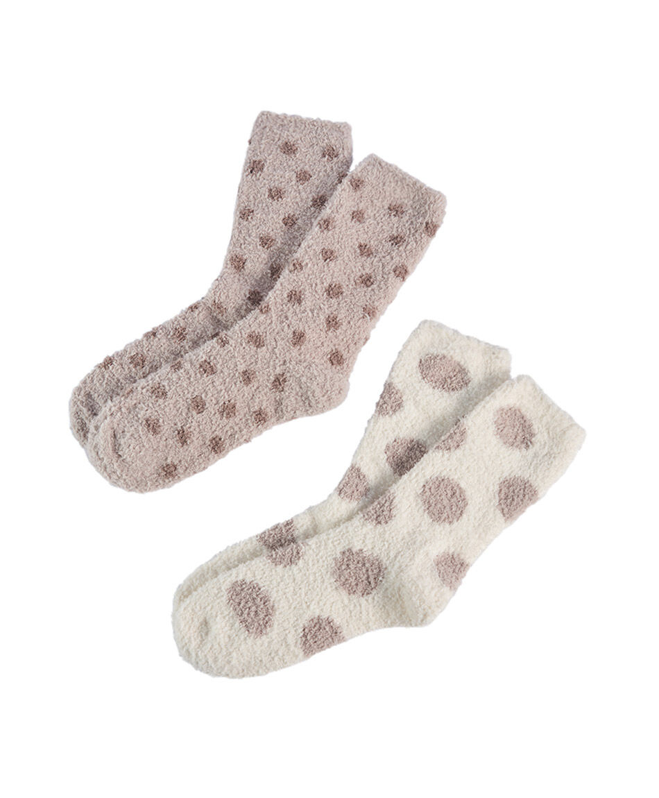 Pack 2 calcetines mujer lunares