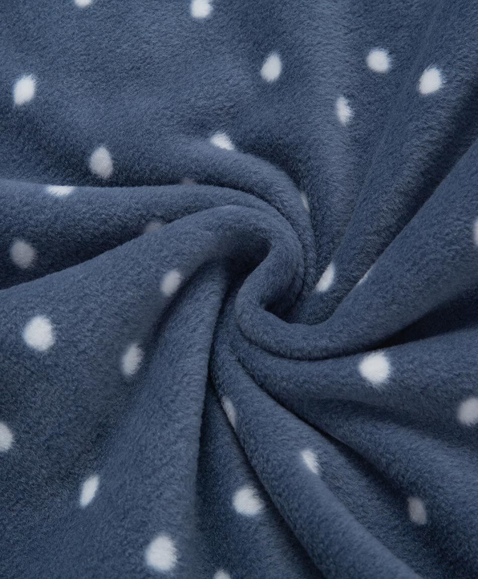 Pijama mujer polar lunares white