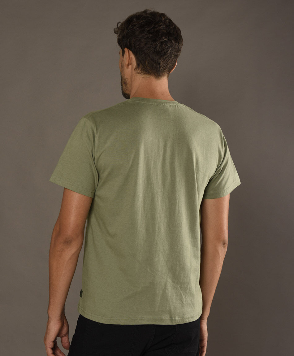 Polera manga corta cuello redondo