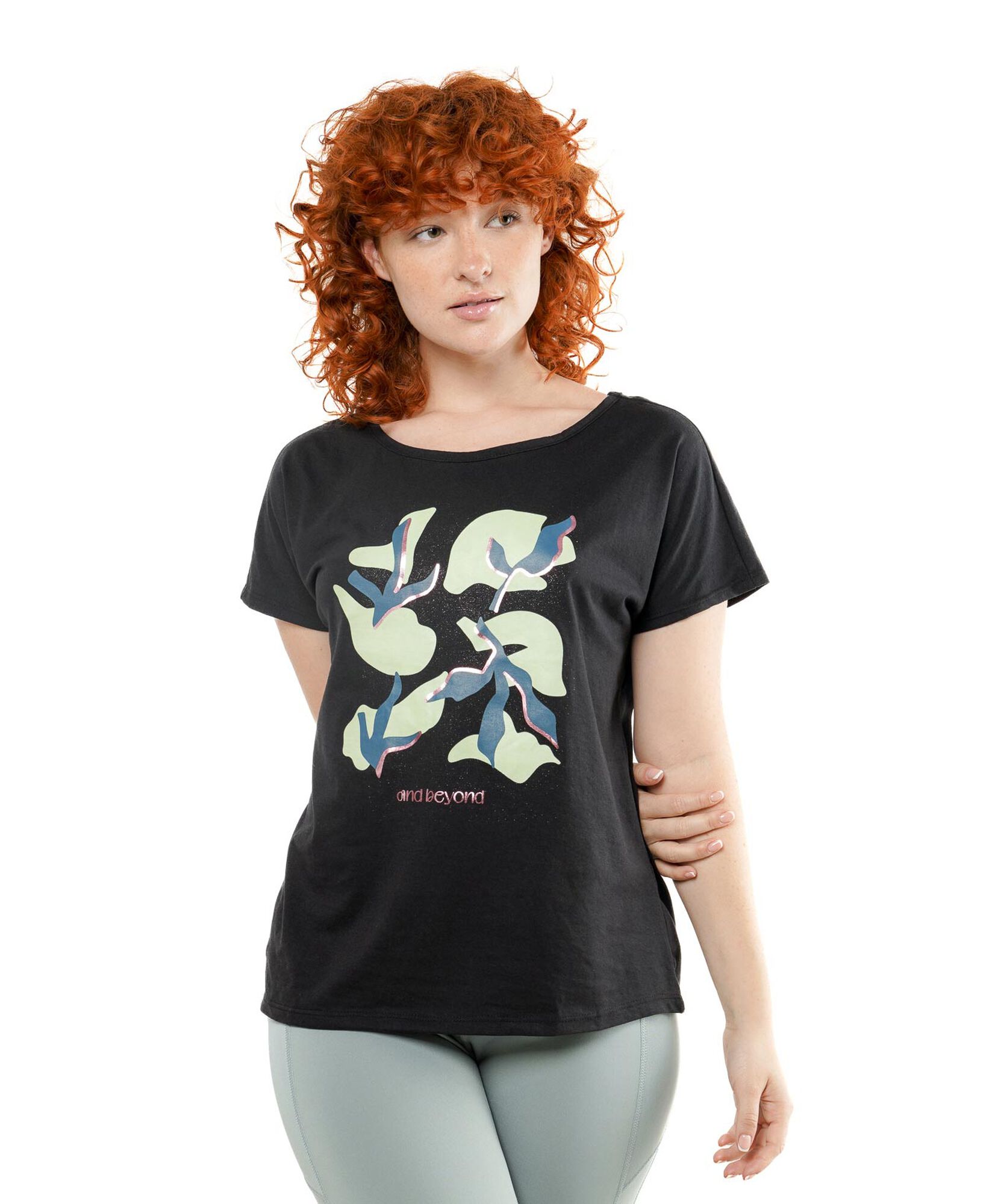 Polera deportiva mujer hojas Polera deportiva mujer hojas