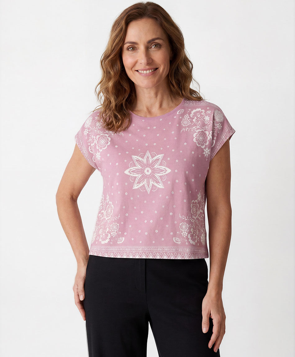 Polera mujer top floreado