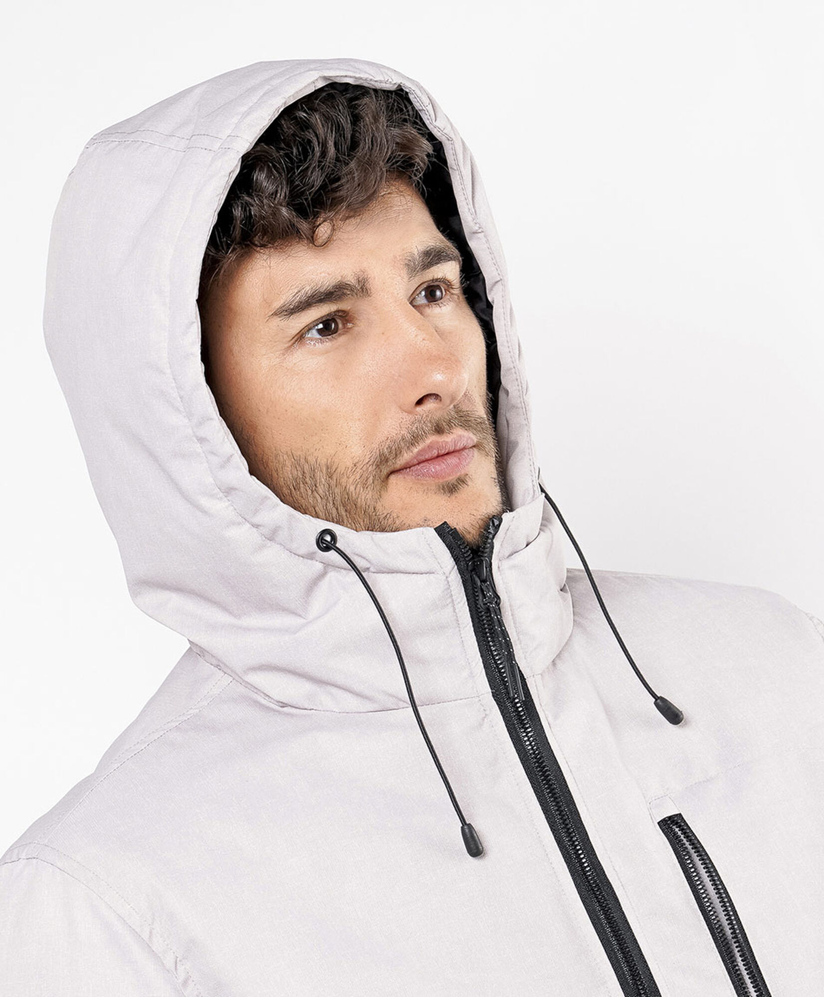 Parka hombre contraste Parka hombre contraste
