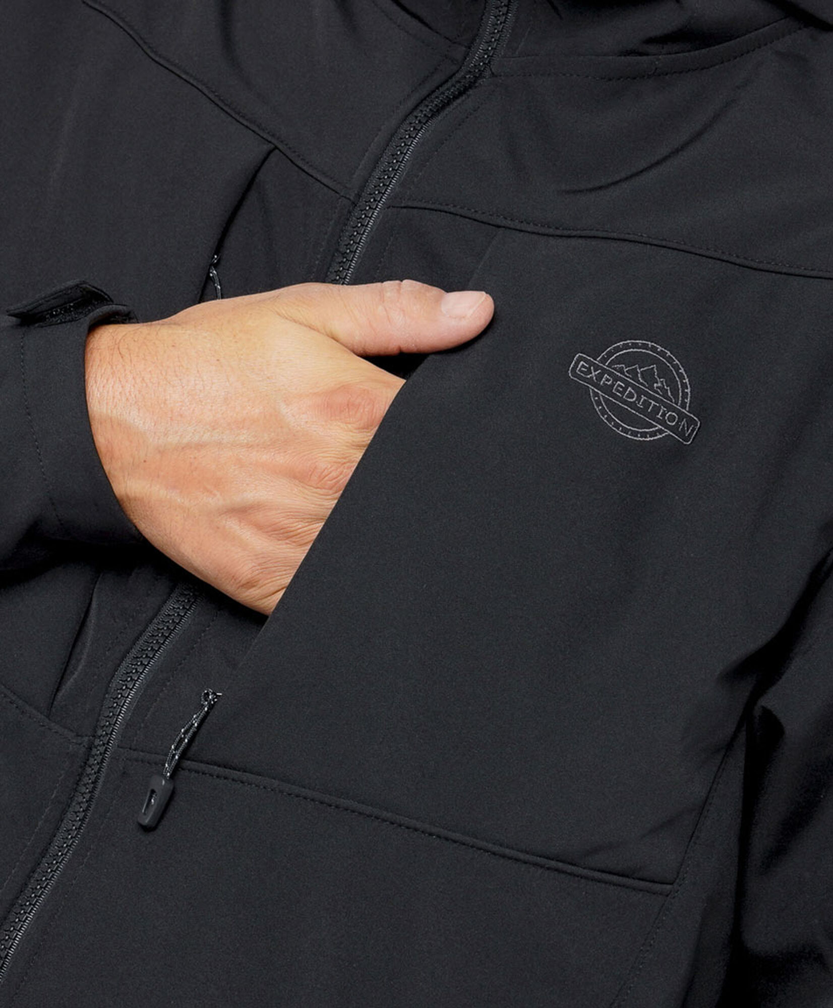 Chaqueta hombre soft shell negra Chaqueta hombre soft shell negra