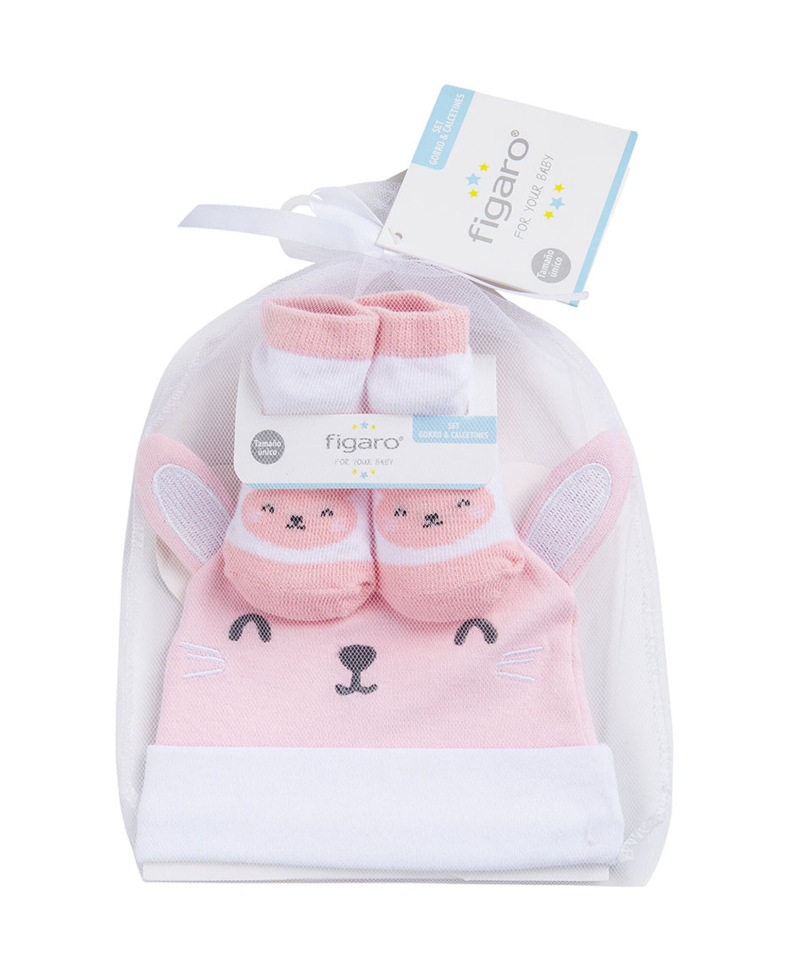 Set gorro + calcetines bebé conejito Set gorro + calcetines bebé conejito