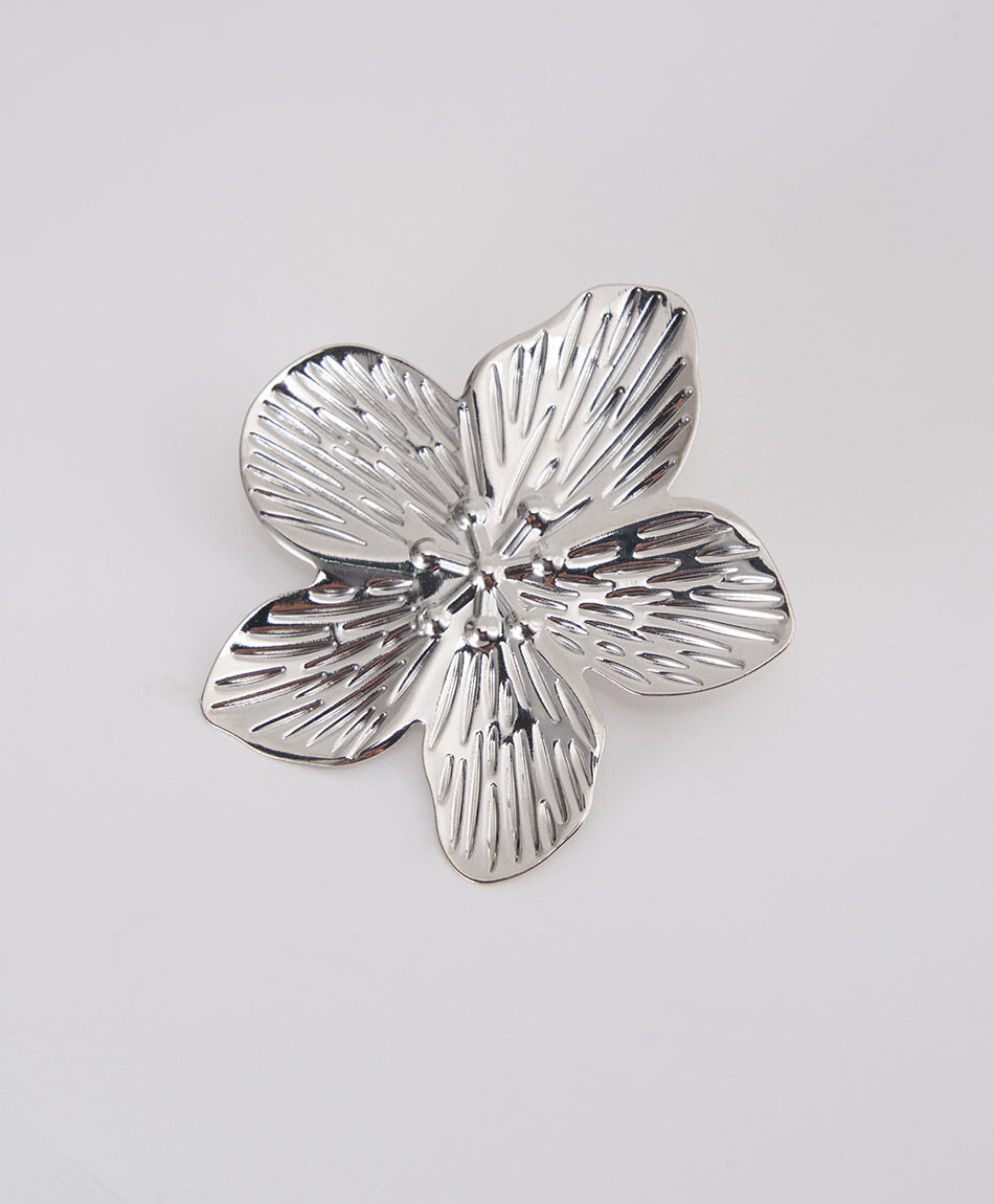 Aros mujer flor l&iacute;neas