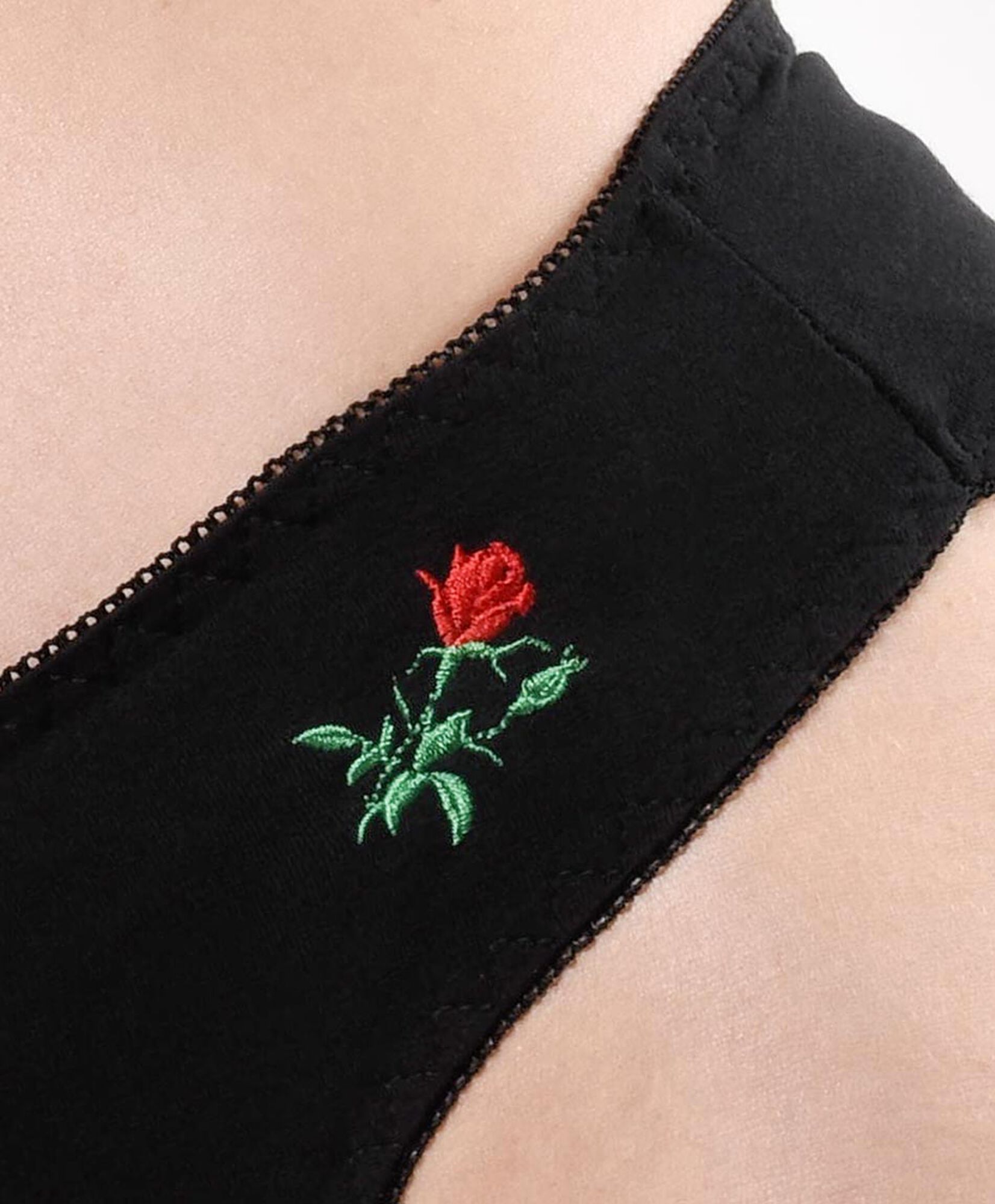 Bikini mujer liso flor bordada Bikini mujer liso flor bordada