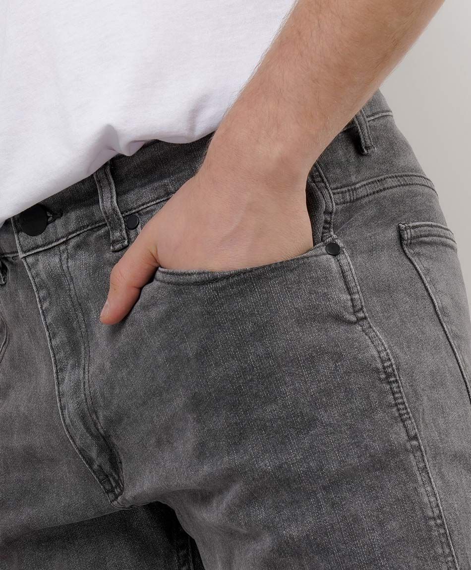 Jeans hombre gris casual