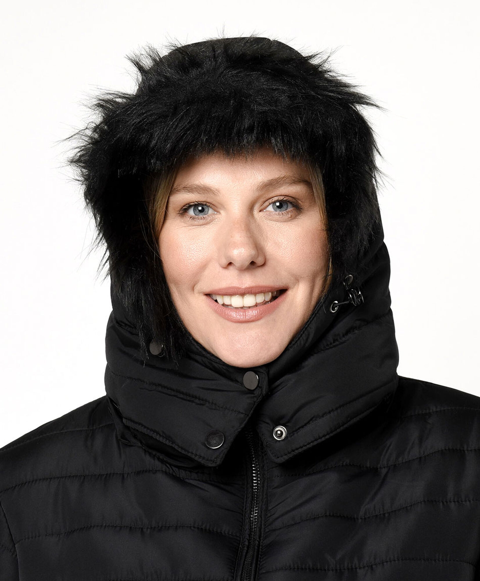Parka mujer costuras y gorro Parka mujer costuras y gorro