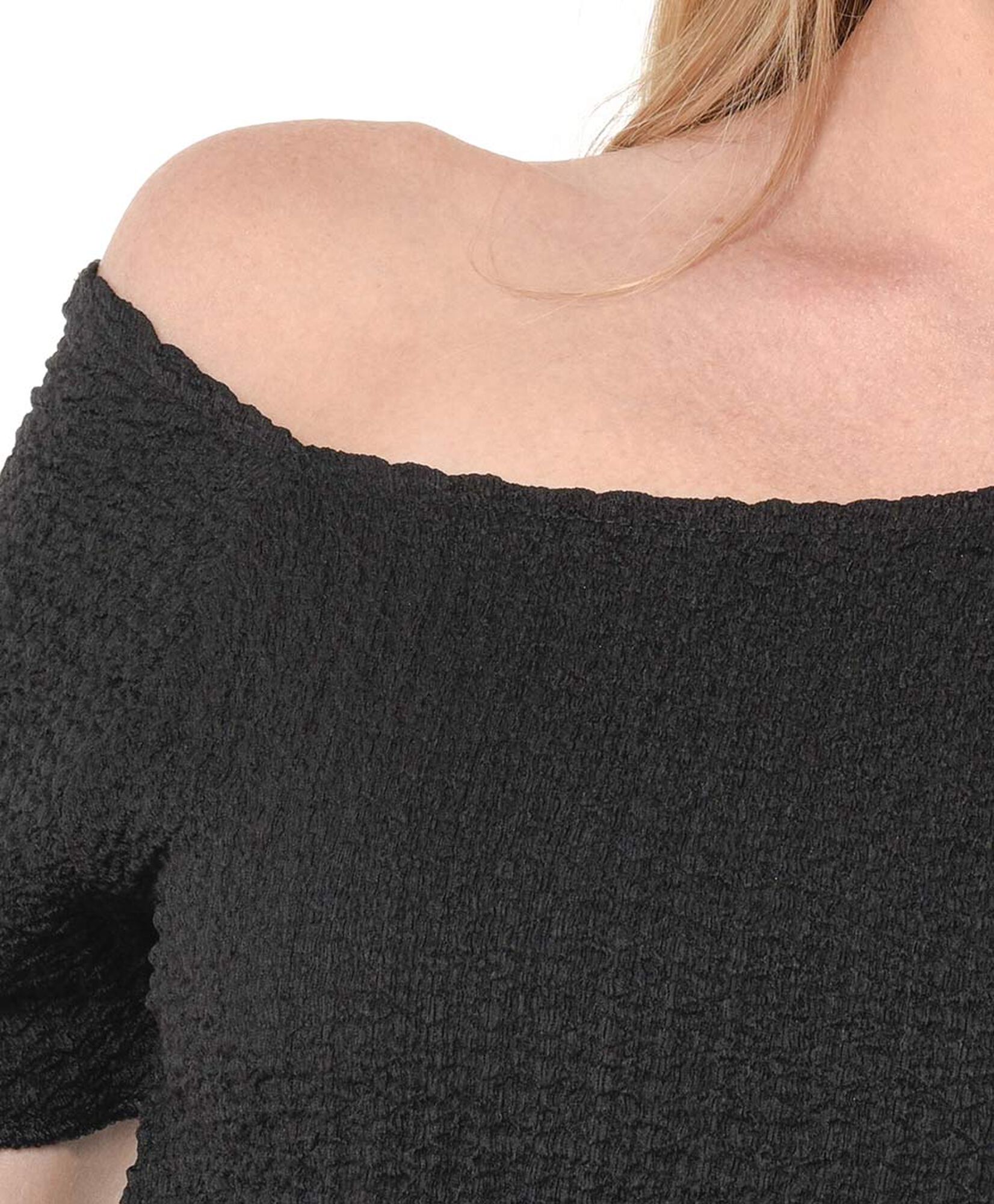 Polera mujer cuello asimétrico Polera mujer cuello asimétrico