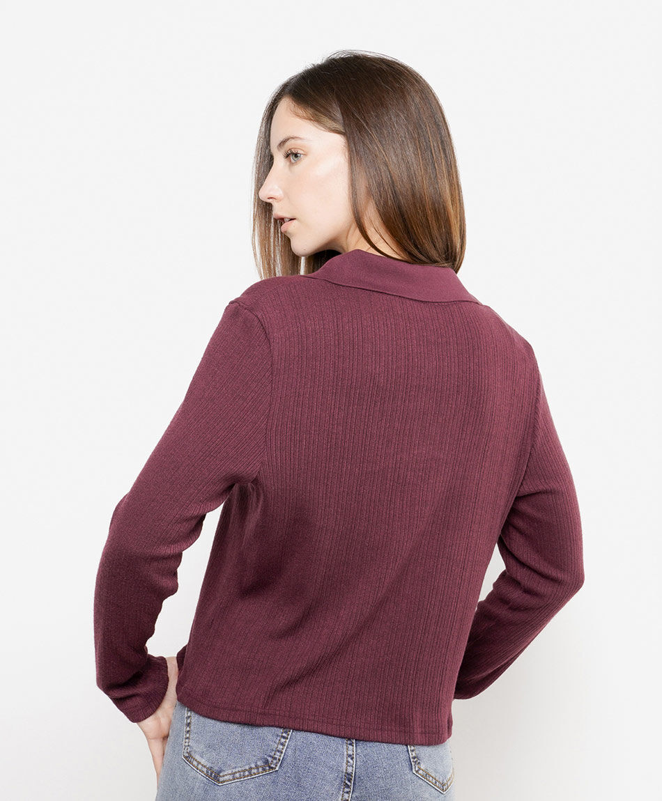 Polera mujer acanalado