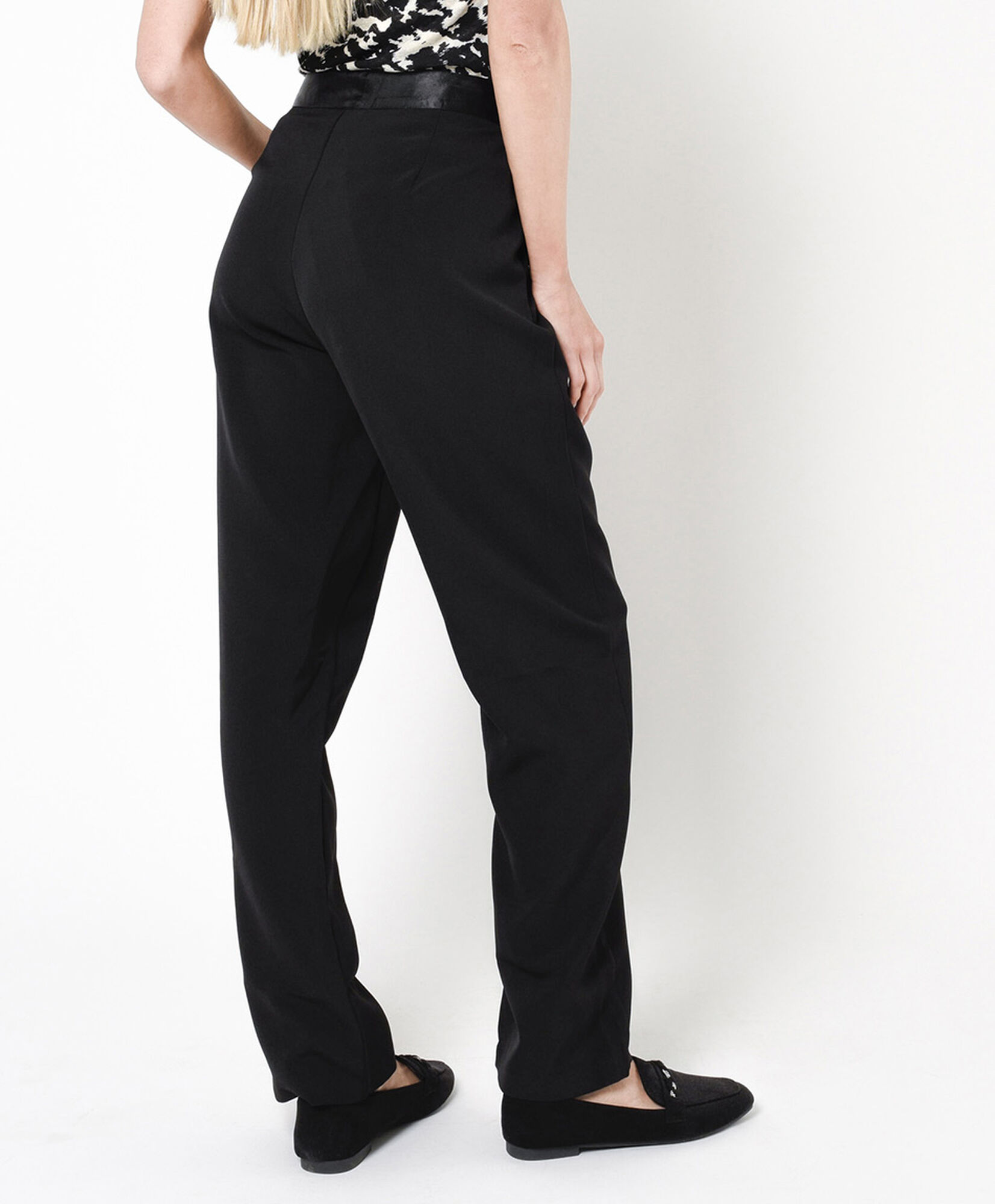 Pantalón mujer cinta satín Pantalón mujer cinta satín