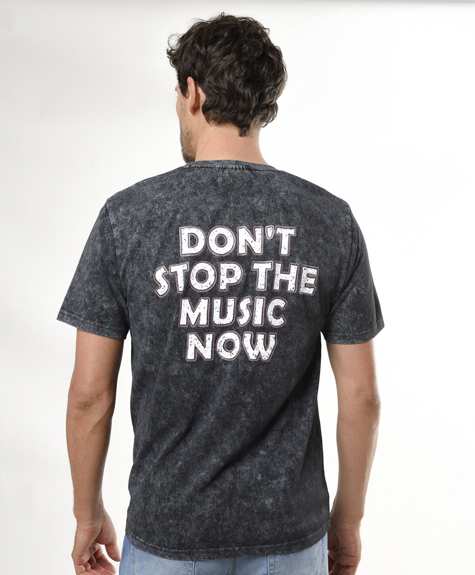 Polera hombre desgastada doble rock Polera hombre desgastada doble rock